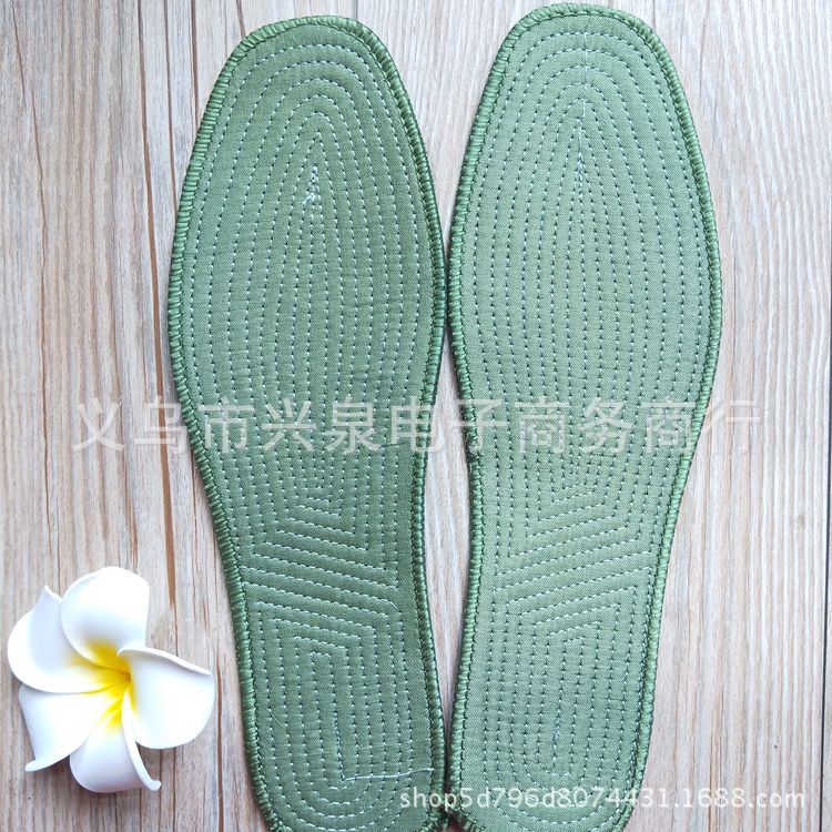 一元 棉布鞋垫 绿色鞋垫 春秋季热销鞋垫 1元2元店货源 小商品
