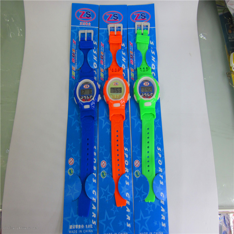 电子表 儿童手表 实色大宝来表 卡装 厂家直销 活动赠品