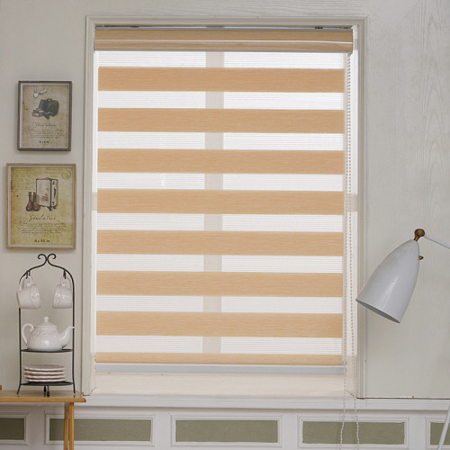 Factory Direct Sales Customized Thickened Polyester Venetian Blind Office Bathroom Bedroom Living Room Shading Curtain Finished Product