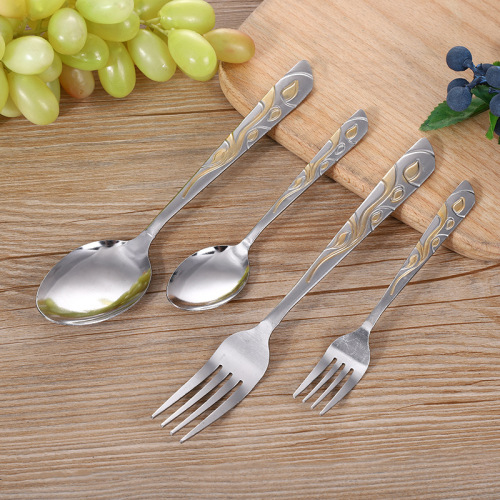 wholesale fork western-style food fork stainless steel dessert fork fork fruit fork spoon steak knife