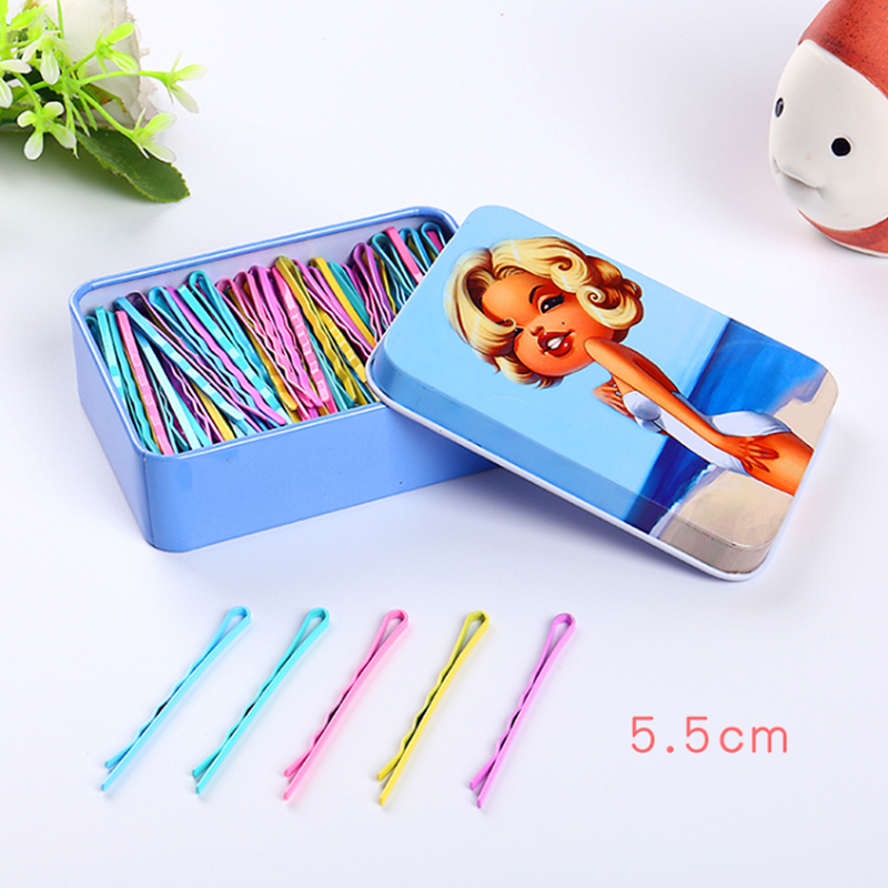 发夹网红新款发卡子钢夹一字夹黑色边夹少女韩国顶夹子头饰