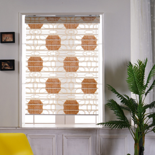 Factory Direct Sales Chinese Style Bamboo Jacquard Curtain Finished Venetian Blind Bedroom Bathroom Shading Curtain Soft Gauze Curtain