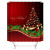 Cross-Border Hot Selling Christmas Tree Shower Curtain Set Digital Printing Polyester Shower Curtain Bathroom Curtain Punch-Free Shower Curtain Shower Curtain