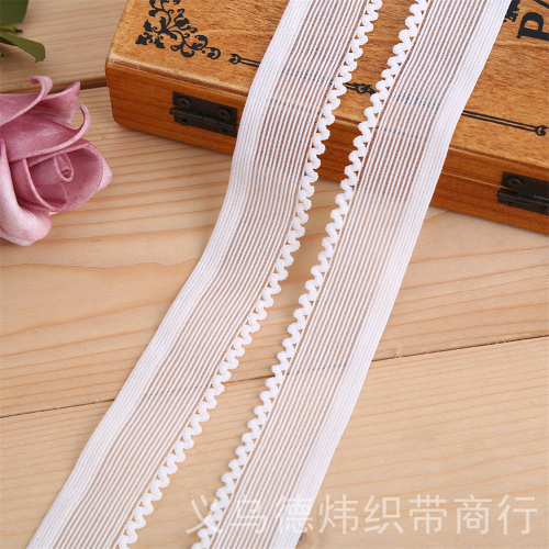 Boud Edage Belt Mesh Elastic Band High Quality Hollow Elastic Band Wedding Packaging Tape Lace Baby Hair Band Accessories
