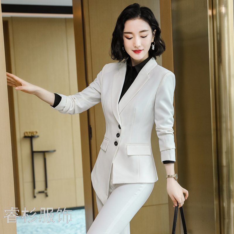 秋装韩版OL职业衬衫女长袖立领修身打底女士衬衣白色韩范学生