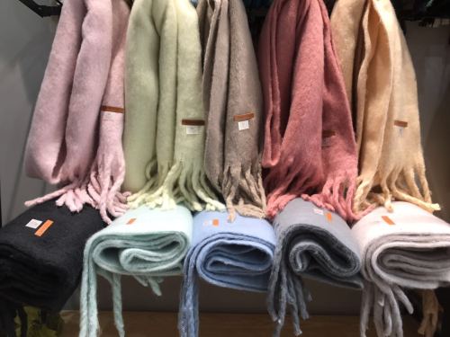 autumn and winter new thickened warm pure color cashmere-like thick tassel shawl korean style versatile student female scarf scarf