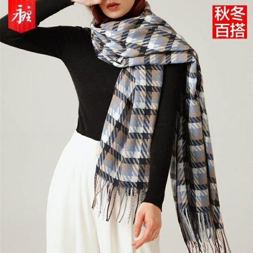 colorful houndstooth scarf winter warm scarf
