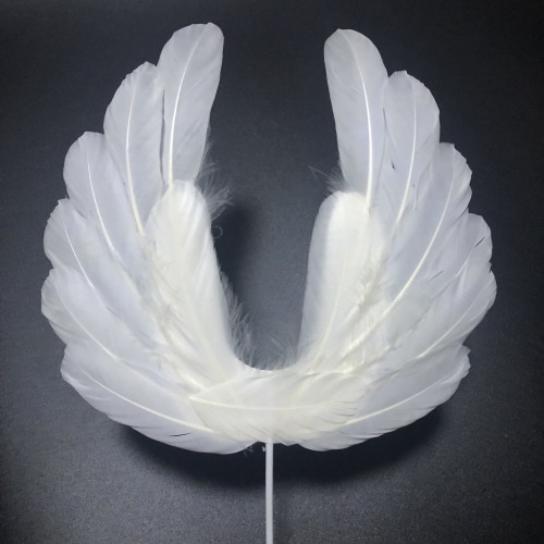 birthday cake decoration factory direct new feather cake plug-in decoration feather angel wings cake