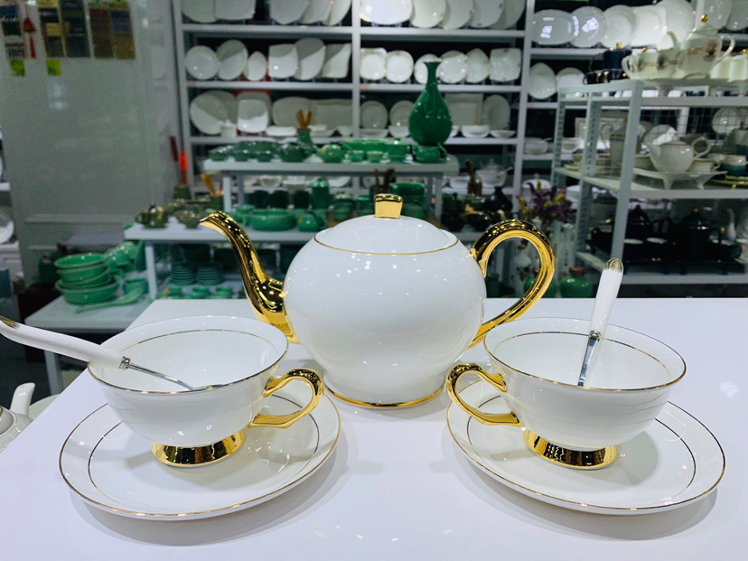 陶瓷骨质瓷咖啡杯套装礼盒