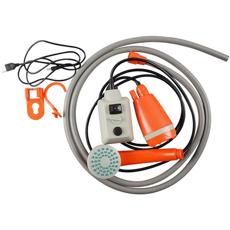 车载淋浴器便携式野外沐浴器USB充电露营洗澡器冲凉器车用洗车器