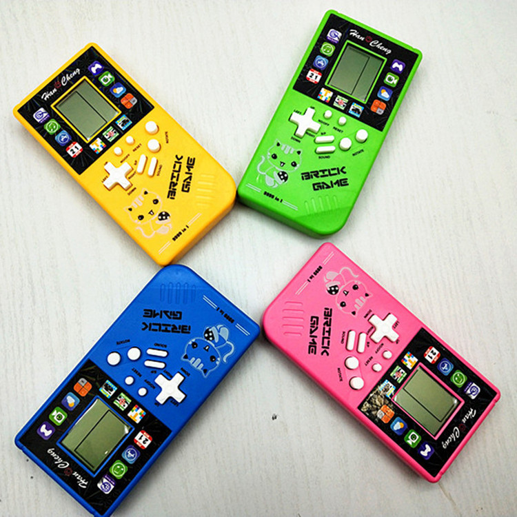 跨境热销迷你电子游戏机儿童益智发泄玩具经典俄罗斯方块游戏机