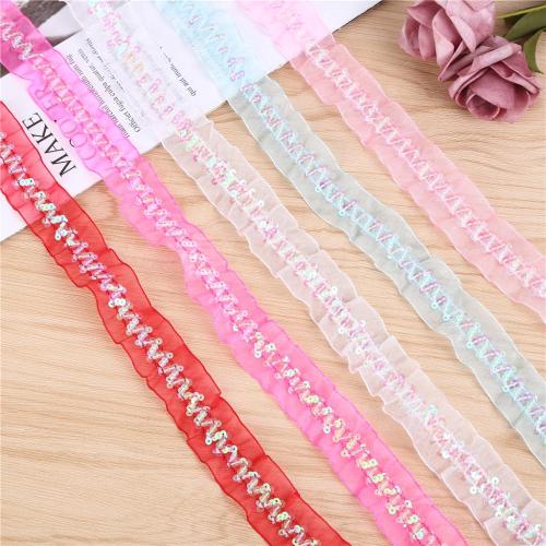 New Sequin Lace Discount Lace Snow Yarn Ribbon Lace Pleated Lace
