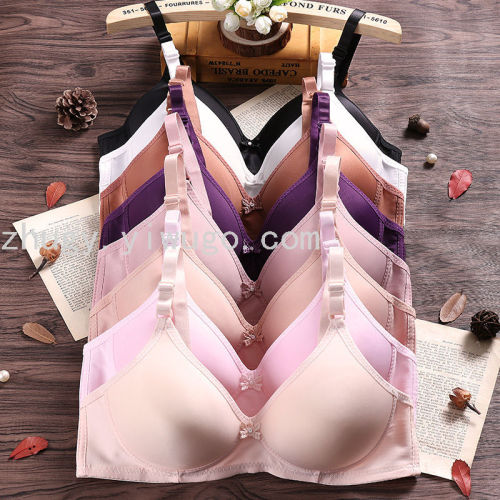 [Middle-Aged and Elderly Bra] Foreign Trade Miscellaneous Large Size Bra Wireless Underwear round Bowl Jacquard Stall 10 Yuan Supply