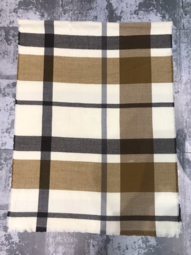 Za‘s New Scarf 2020 Autumn and Winter Cashmere-like Camel Large Plaid Scarf Shawl Korean Style All-Match Scarf Fashion