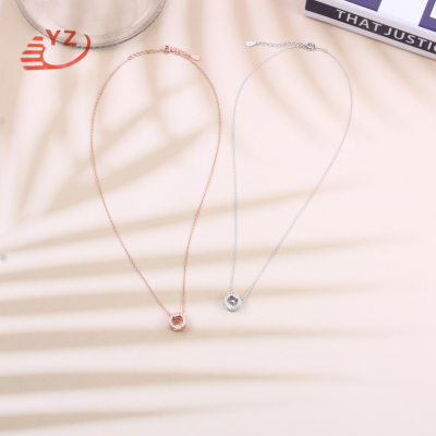 S925 Silver Ring Heart Lock Ruyi Long Life Necklace Pendant Female Clavicle Light Luxury Minority Design 20 Years New