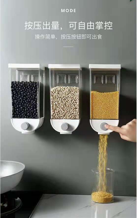 Wall-mounted sealed cans for household kitchen, storage boxes for grains, nuts, dry goods, milk powder cans and storage cans pic 4