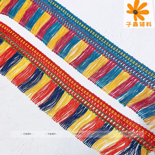 spot three-color ethnic style color platoon wholesale extended flag decorative scarf tassel accessories lantern must