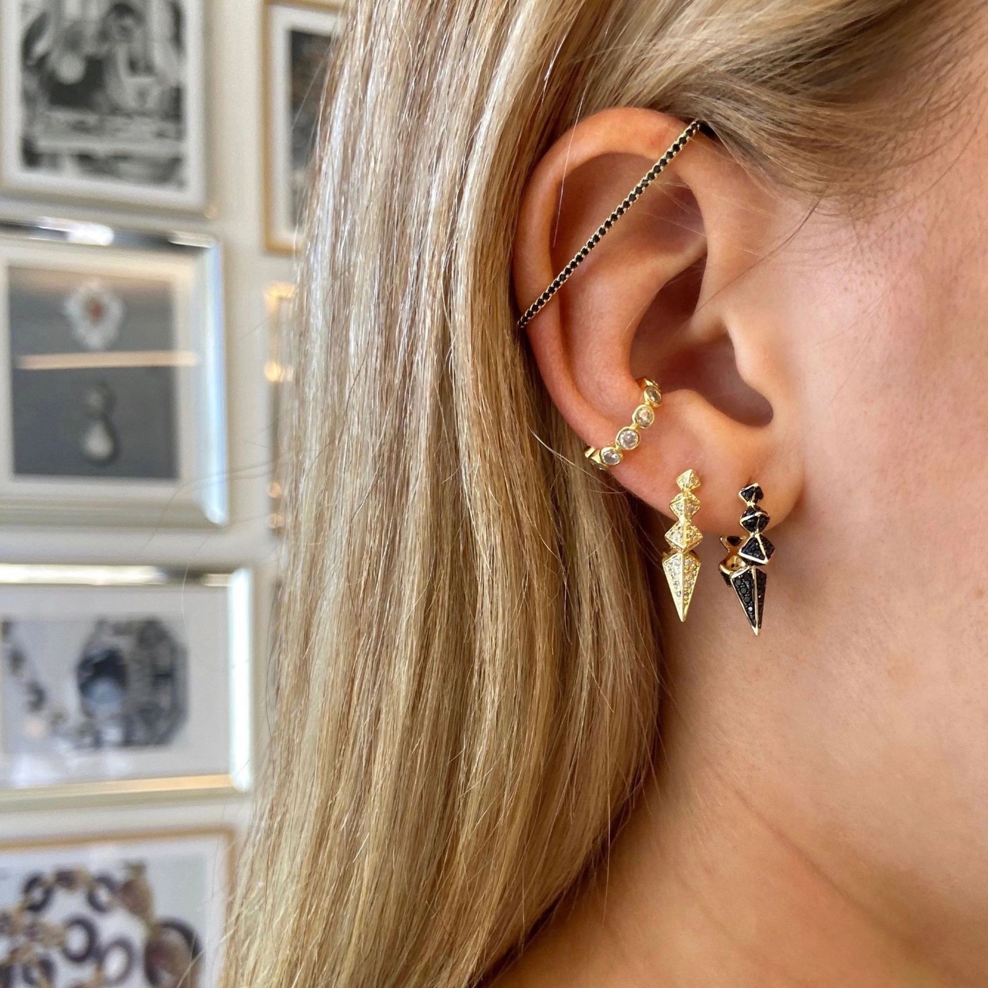 好莱坞明星同款耳圈饰品 时尚C形耳环女ins个性气质圆圈耳钉