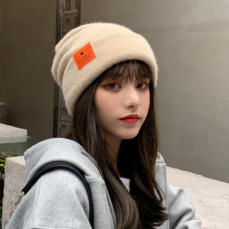 帽子女韩版潮流百搭可爱保暖秋冬季时尚针织毛线帽韩国冷帽冬天