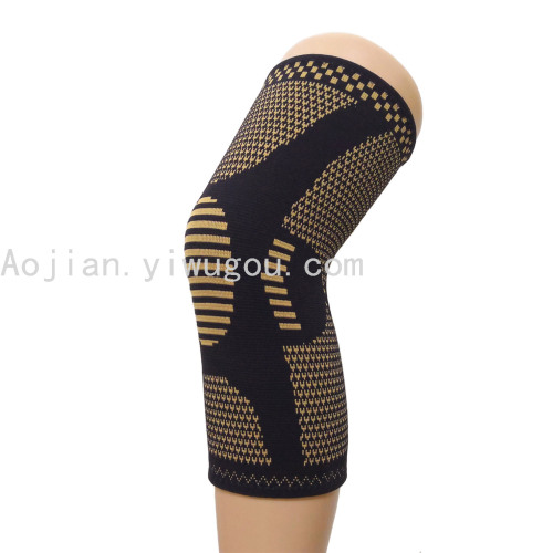 Copper Fiber Knee Pad Elastic Sports Cycling Basketball Protective Gear Copper Wire Copper Ion Sports Kneecaps Processing Customization