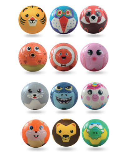 Source Factory PU Foam cartoon Stall Leather Ball Promotional Gift Toy Children Sponge Ball Popular