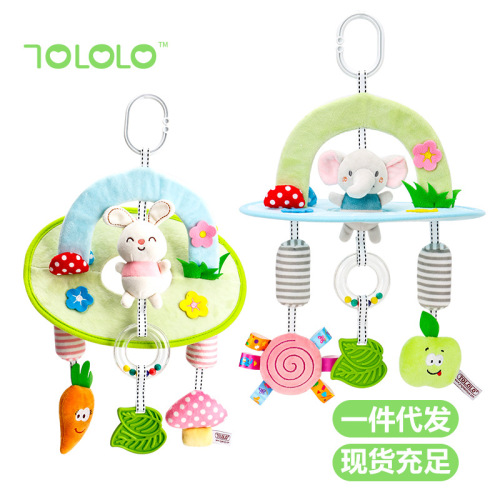 newborn toy animal series wind chimes infant baby bed car hanging plush early education baby bed bell