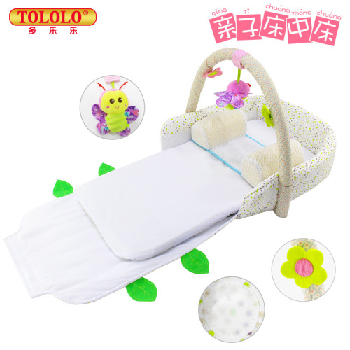 multifunctional baby crib portable folding bed in bed newborn baby game bed wholesale