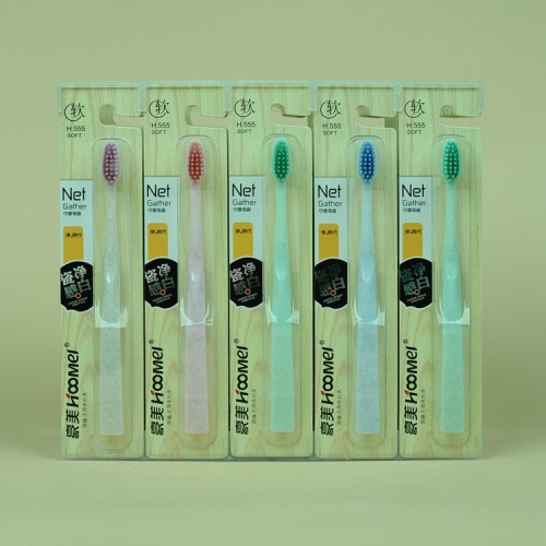 daily necessities toothbrush wholesale haomei 555（30 support/seat） soft hair jade handle soft hair toothbrush