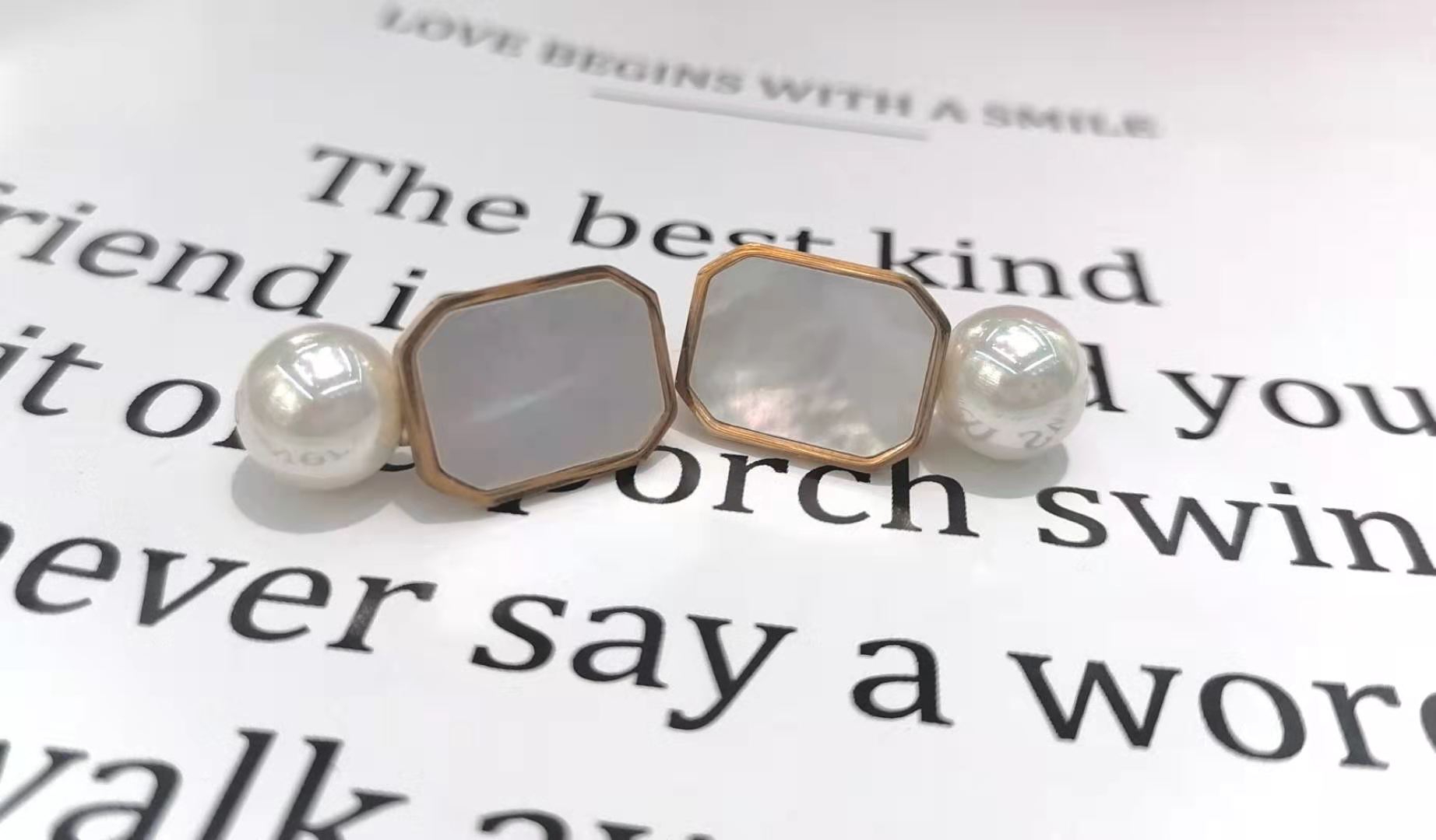 韩国个性气质耳环女时尚简约耳钉网红小巧百搭珍珠耳饰品