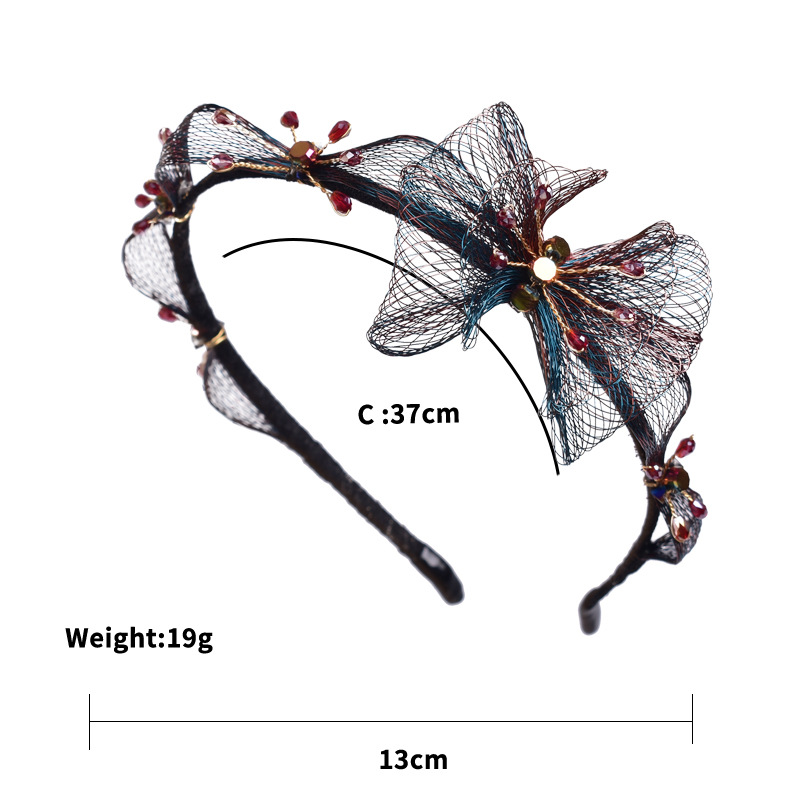 新款铜丝新娘森系超仙头饰带钻网红头发夹发箍头饰品婚纱头饰套装