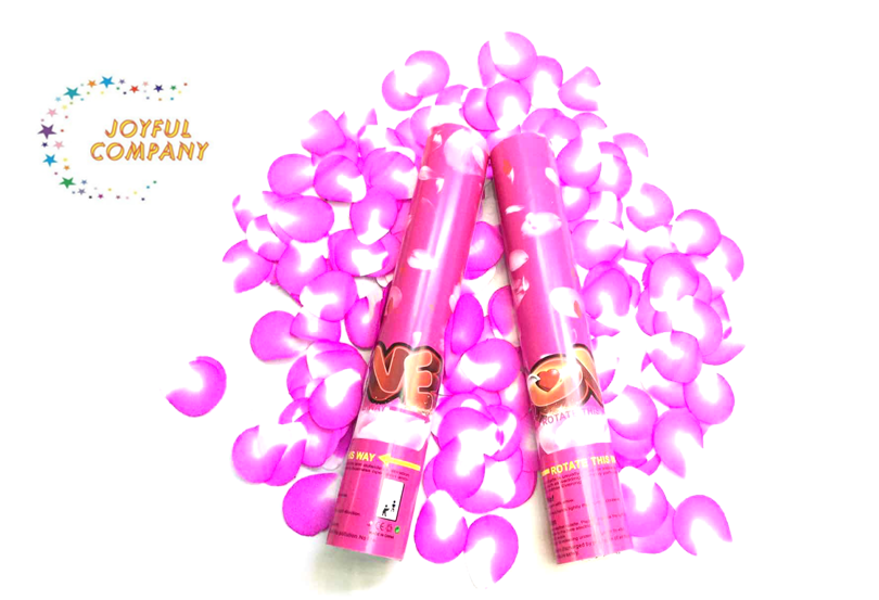 礼炮礼花按钮旋节日用品手持定制纸管透明管五彩纸屑花瓣结婚生日