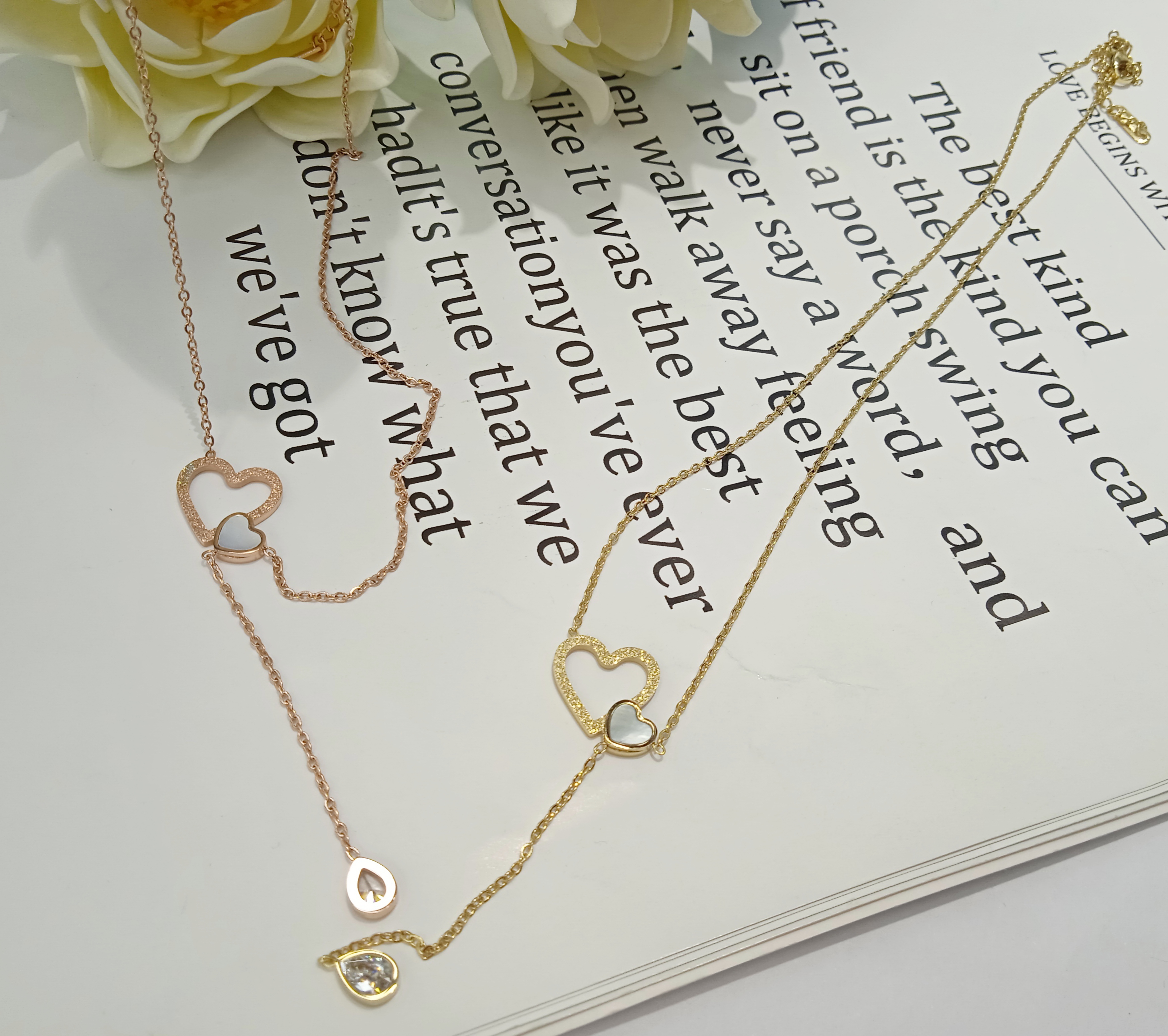 心形个性时尚简约项链锁骨链毛衣链韩版饰品