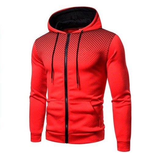 2020 autumn and winter new men‘s fashion casual cardigan hooded sweater printing youth men‘s coat factory direct