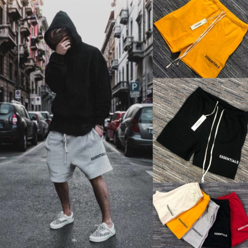 Fog Fear of God Shorts High Street Esentials Men‘s Fashion Brand Loose Sports Leisure Cotton Shorts Men 