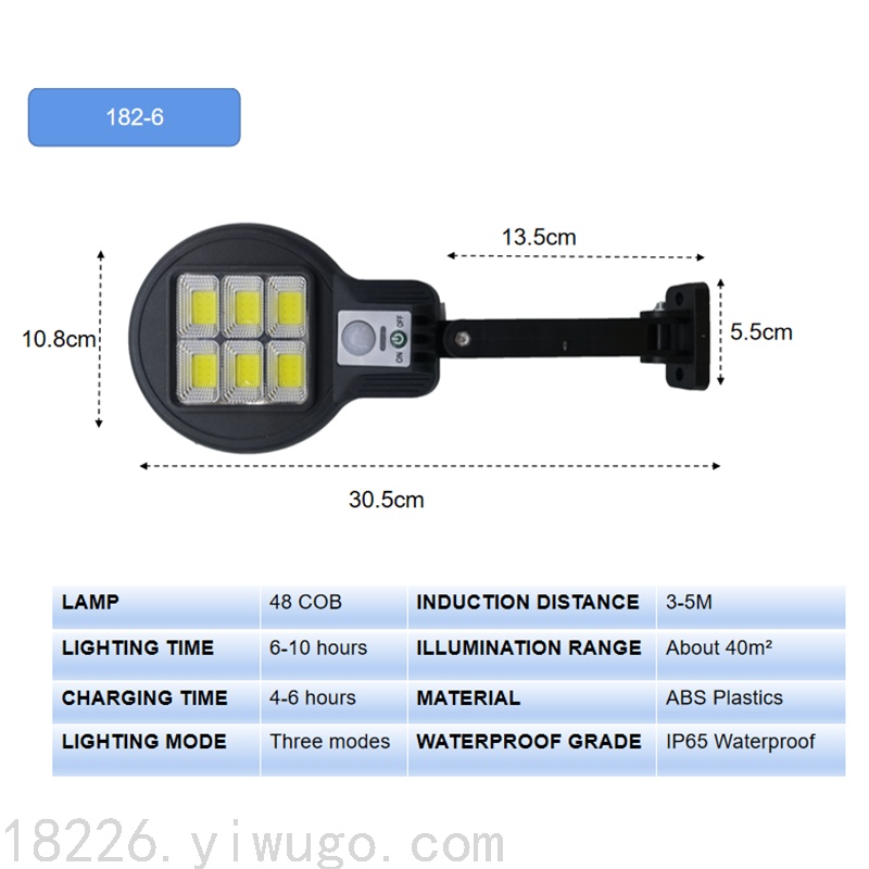 厂家直供LED太阳能灯 智能人体感应灯防水防晒太阳能路灯户外专用详情5