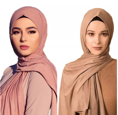 Cross-Border Skin-Friendly Monochrome Mercerized Cotton Women‘s Scarf Ethnic Style Scarf Modal Veil