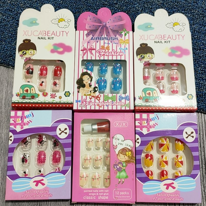 美甲用品套装批发 美甲儿童可爱贴片成品 美甲产品批发
