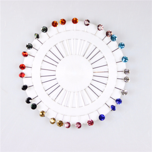 Wholesale Fashion Muslim Female Scarf Pin Ornament Simple Elegant Diamond Pin Pear-Shaped Pin Factory Direct 