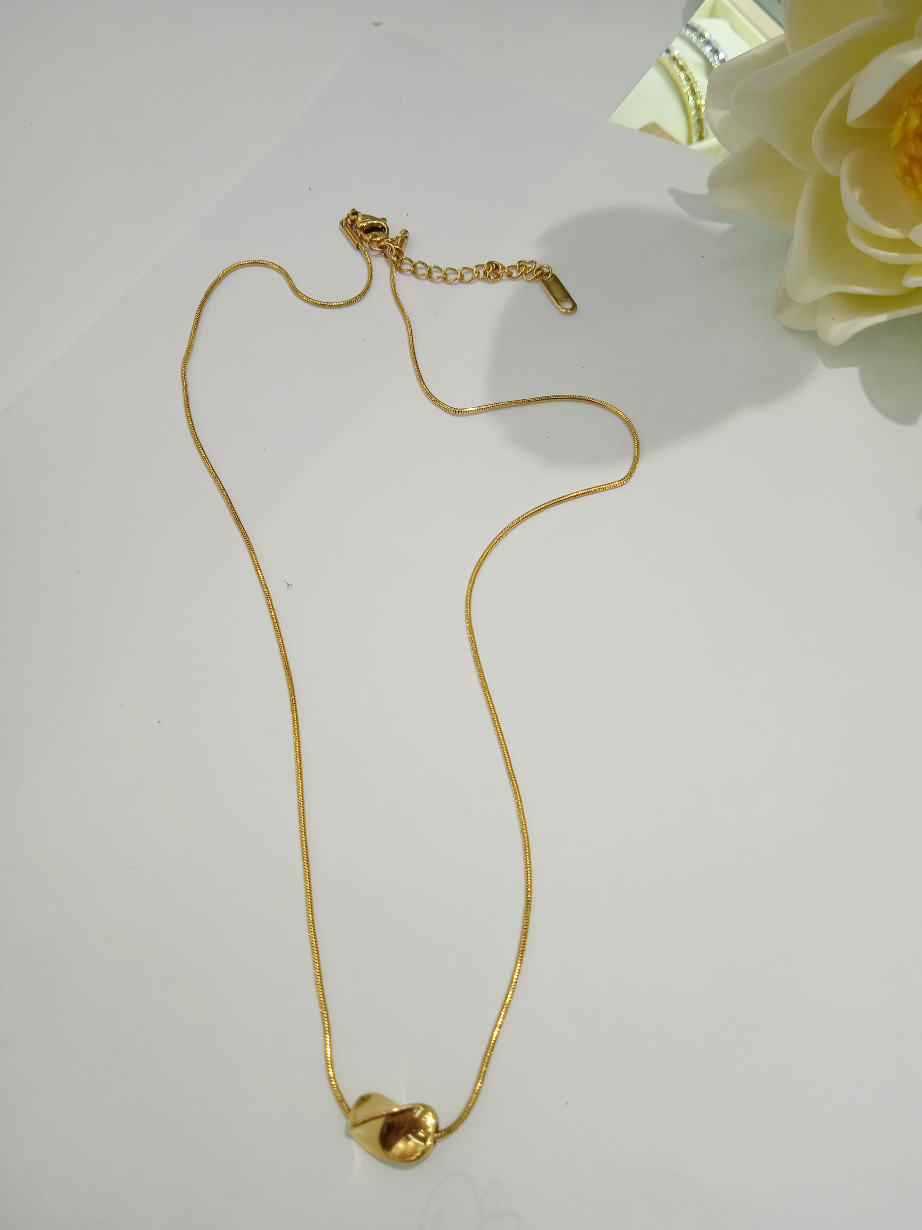 网红爆款欧美时尚弯管钛钢蛇骨链冷淡风项链女