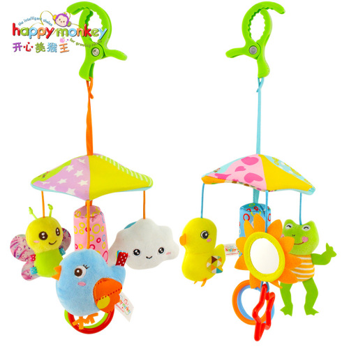 factory direct supply music rotating baby toy stroller pendant umbrella canopy design baby bed bell