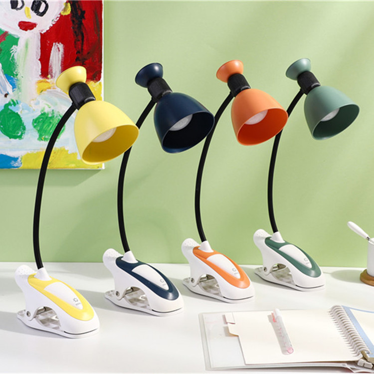 新品学生宿舍阅读台灯多功能折叠夹子台灯LED护眼台灯床头灯