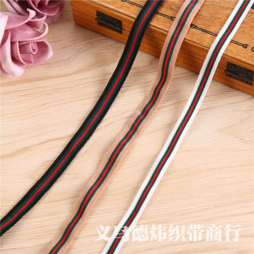 Colored Striped Elastic Band Pants Clothing Accessories Are Woven Elastic Tape