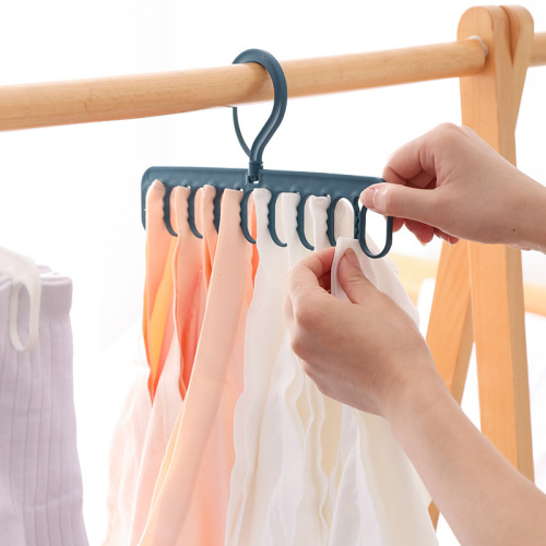 Multi-Function Clothes Hanger Windproof Drying Underwear Hanger Socks Nordic Home Home Wardrobe Rack Storage