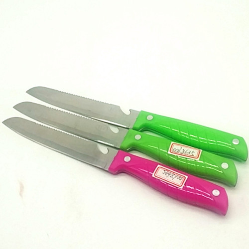 sunshine department store set paper card stainless steel plastic handle fruit knife sashimi knife beef knife bread knife
