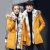 Fur down Jacket Thickened Men's and Women's Mid-Length Korean Style Winter Clothes Rabbit Fur Collar Youth Fashionable Warm Jacket off-Season