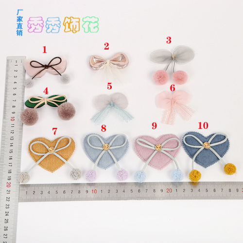 019 Fashion New Cloth Stickers petal Shoes and Hats Decorative Clothing Accessories Love Bow Factory Wholesale 