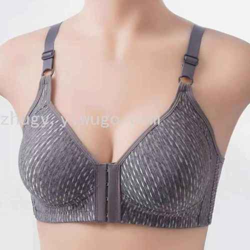front button bra large size thin wireless mother underwear women‘s breathable full cup push up adjustable bra women