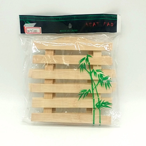 Sunshine Department Store Bag 2 Exquisite Bamboo Heat Proof Mat round Classic Square Table Mat Scald Preventing Met Potholder