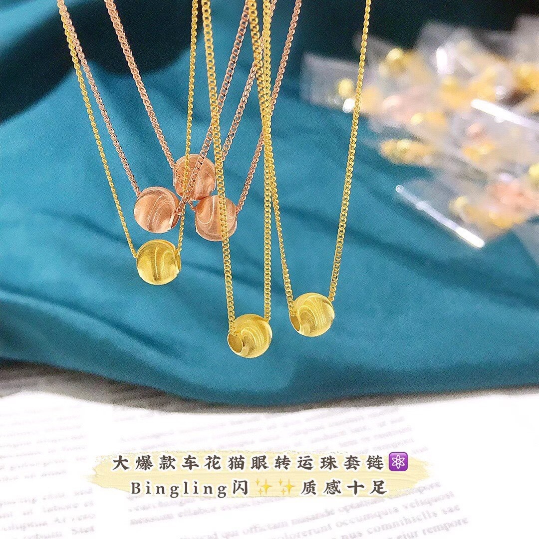 s925银新品大流行NCN车花工艺猫眼时尚珠套链锁骨链