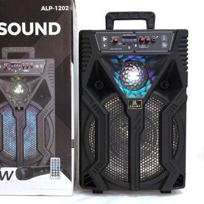 New 12-Inch Trolley Bluetooth Speaker Super Dynamic Bass Boost Square Dance Portable Karaoke Mini Speaker Outdoor